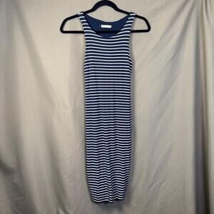 Marine Layer Navy Striped Bodycon Nautical Tank‎ Dress Preppy Women's XS